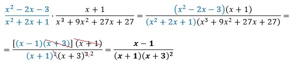 Ejercicio 1 de producto de fracciones algebraicas