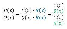 Propiedad de las fracciones algebraicas