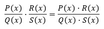 Multiplicación de fracciones algebraicas