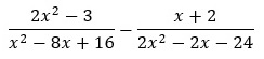 Factorización 2 en la suma y resta de fracciones algebraicas con distinto denominador