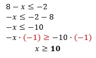 Primera inecuación del ejercicio 2