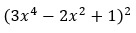Enunciado del ejercicio 1 del cuadrado de un trinomio