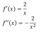 Derivadas del ejercicio 2