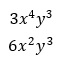 Términos algebraicos heterogéneos