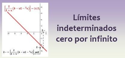 Límites indeterminados cero por infinito