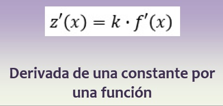 Derivada de una constante por una función