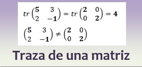 Traza de una matriz